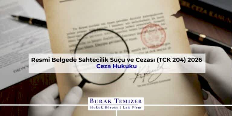 Resmi Belgede Sahtecilik Suçu ve Cezası (TCK 204) 2026